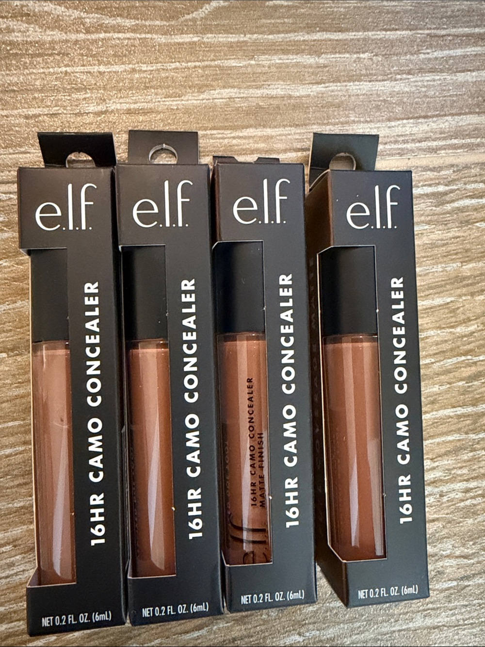 e.l.f. 16HR Camo Concealer - Rich Cocoa- bundle of 4